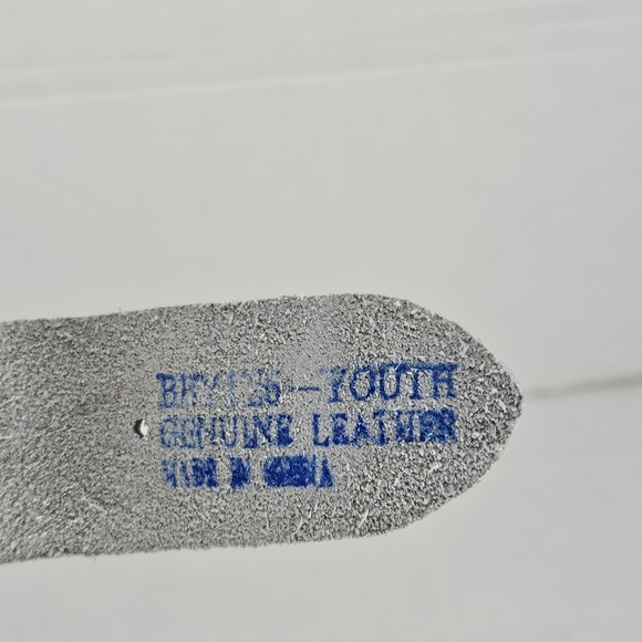 New Martin Sports BBY125 Baseball Belt Youth Dark Green Genuine Leather - Picture 10 of 10